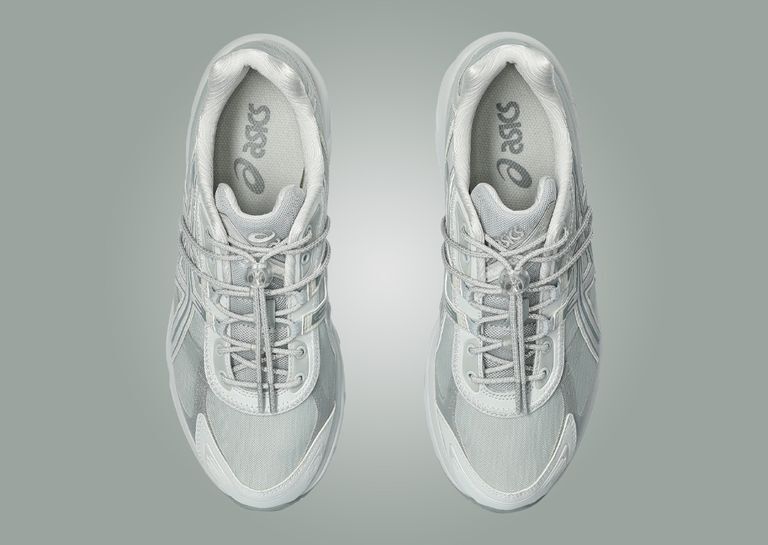 Pre-owned Asics 1203a429-020 Atmos Ojos  Gel-1130 Re White Silver Glacier Grey (men's)