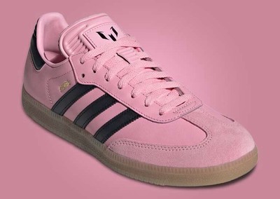 Adidas Lionel Messi x Samba inter Miami Men's 10 Sneakers Trainers Light Pink