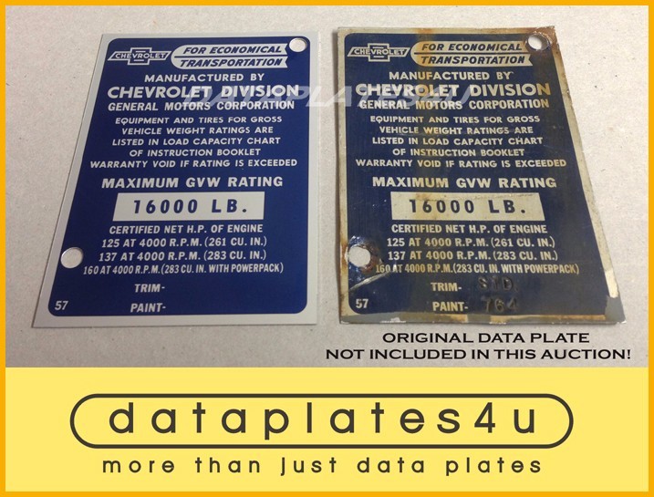 How To Read Ford Vin Number >> CHEVROLET TRUCK INFO DATA PLATE ID TAG VIN REGISTRATION ... How To Read Ford Vin Number >> CHEVROLET TRUCK INFO DATA PLATE ID TAG VIN REGISTRATION ...