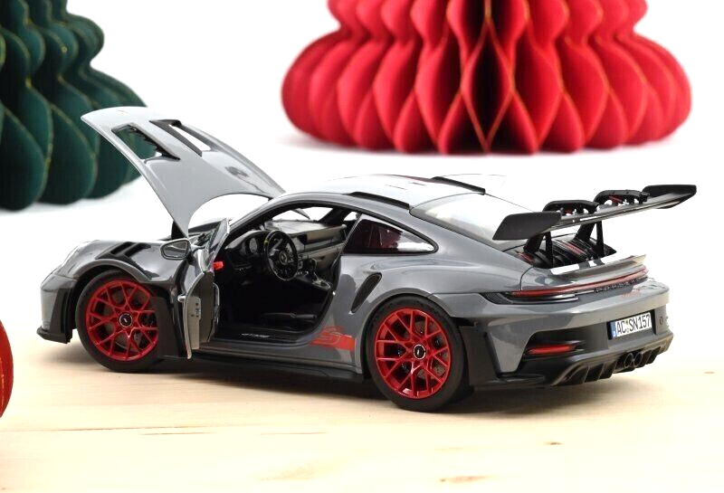 Norev 2022 Porsche 911 (992) GT3 RS Grey Red 1:18 LE 500pcs