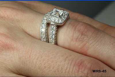 指輪・リング TATIANA Silver 925 Bold Princess Cut Ring CR0491 指輪・リング TATIANA Silver 925 Bold Princess Cut Ring