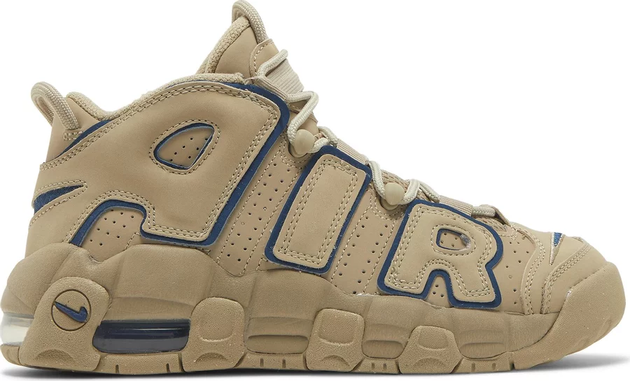 

Мужские кроссовки Nike Air More Uptempo 96 Limestone Valerian Blue DH8011-100 9, Коричневый, Nike Air More Uptempo '96