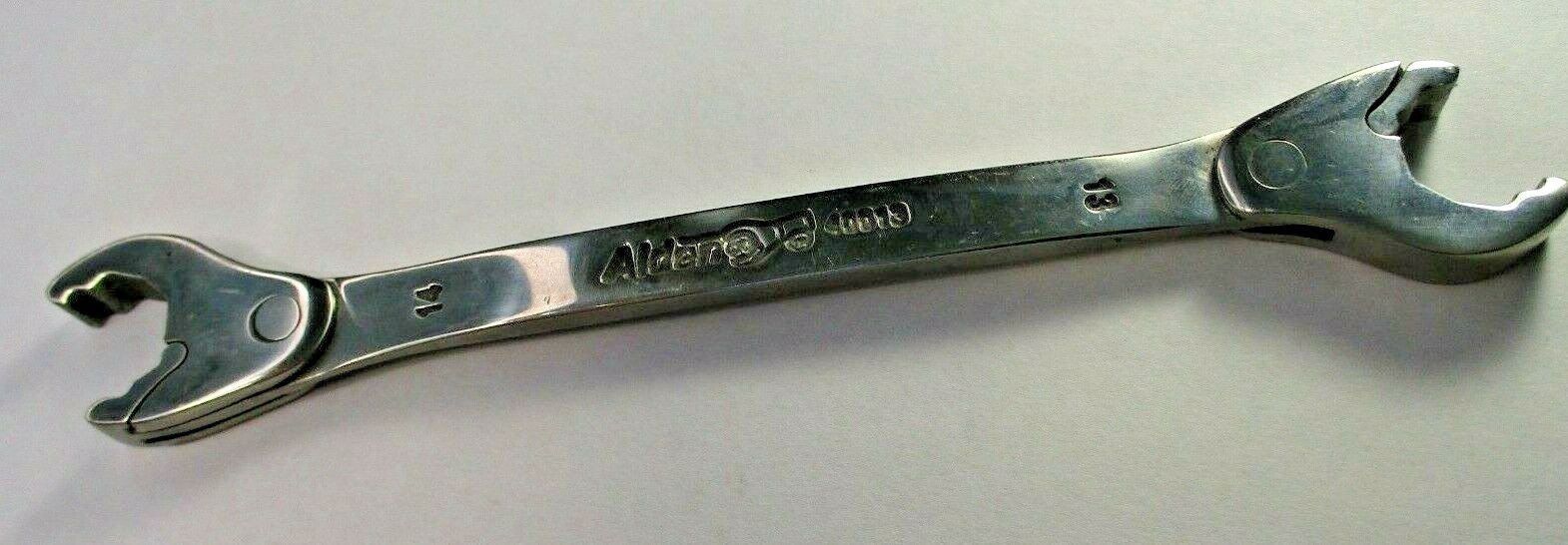 Alden Metric 13mm 14mm Open End Ratcheting Ratchet Wrench