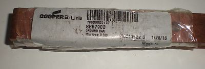 ELECTRICAL COOPER B LINE SB57903 GROUND BAR & SPLICE PLATE 3/4'' X 19'' X 3/16''