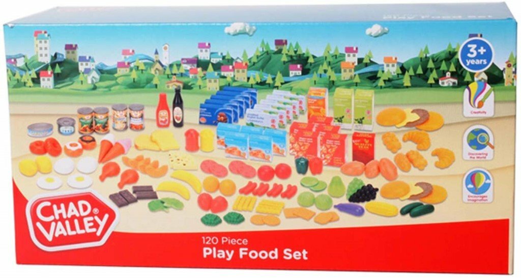 Brand New Chad Valley 120 Piece Play Food Set / Role Play Toys / Food