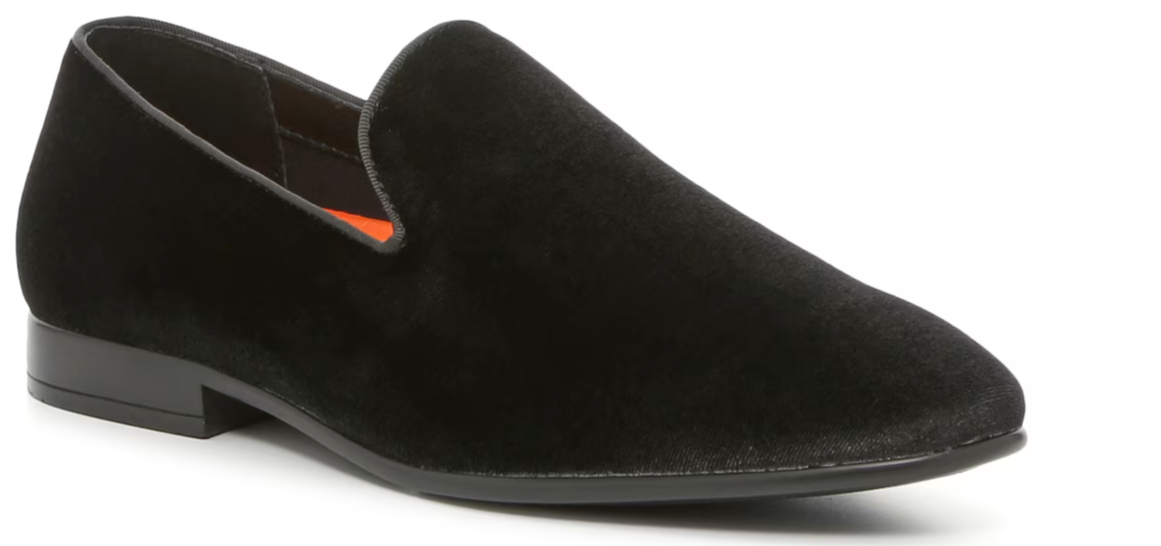 Mix No. 6 Haigen Loafers Shoes Formal Dress Velvet Black