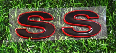 2Pcs Metal SS Emblem 3D Badge Logo for 96-02 SLP SS 12369965R Redline