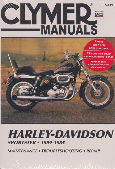 1959-1985 Harley Davidson Sportster XLH XLS XL CH Clymer
