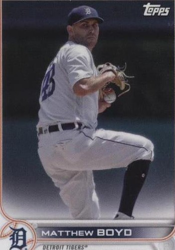 Matt Boyd Autographed Baseball Card - Detroit Tigers 2017 Topps US82 Card With Certification
