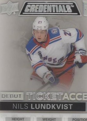 2021-22 Upper Deck Credentials - Nils Lundkvist #DTA-NL