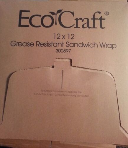 Eco Craft Grease Resistant Sandwich Wrap