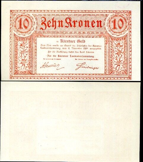 AUSTRIA 10 KRONER 1918 P S102 UNC