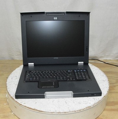 HP TFT7600 AG052A 17'' KVM Console Display Keyboard Rackmount Monitor SEE NOTES