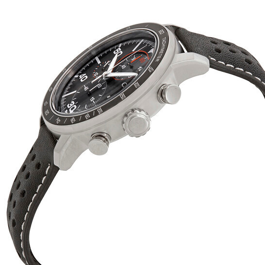 Pre-owned Citizen Eco Drive Man's Brycen Chronograph Leather Strap Watch Ca0649-14e