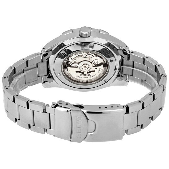 Pre-owned Seiko Men's Srpb79j1 Analog Quartz Watch Stainless Steel Strap Black Dial 44mm