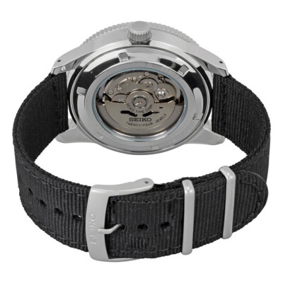 Pre-owned Seiko 5 Sports Automatic 24 Jewels Nylon Strap Men's Watch Srp667j1