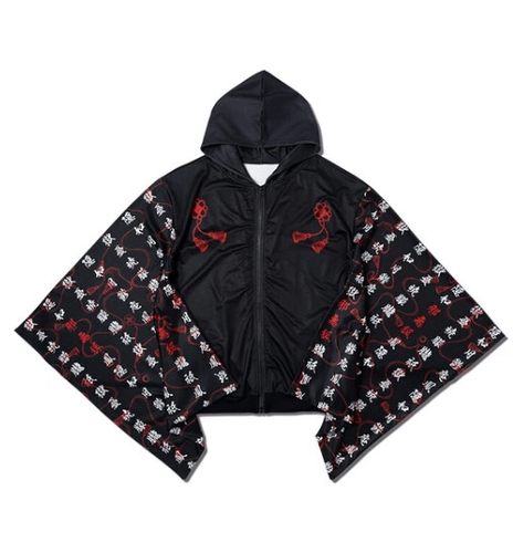 Dark NEO Japan black kimono zip hoodie | eBay