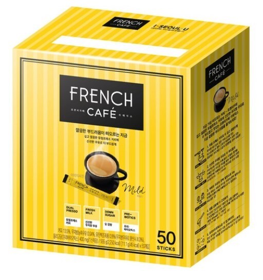 Namyang French Cafe Korean Instant Coffee Mix 1 Gift Pack (50 Sticks), 555g