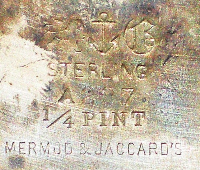 Mermod & Jaccard's Sterling Silver Cream Pitcher Beaded Rim Rare Gorham Antique