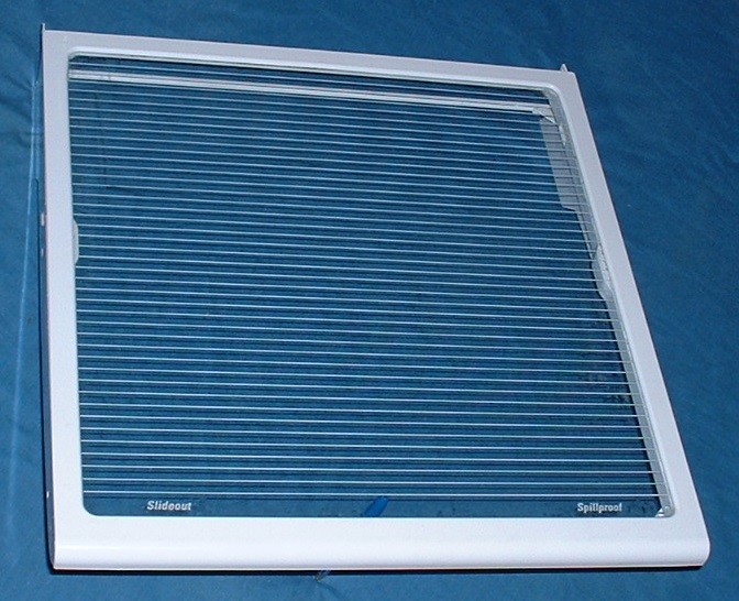 WR71X2241 & 243 Spillprf Cant Frig SHELF W/frame fits GE, Hotpoint... 7 Pics