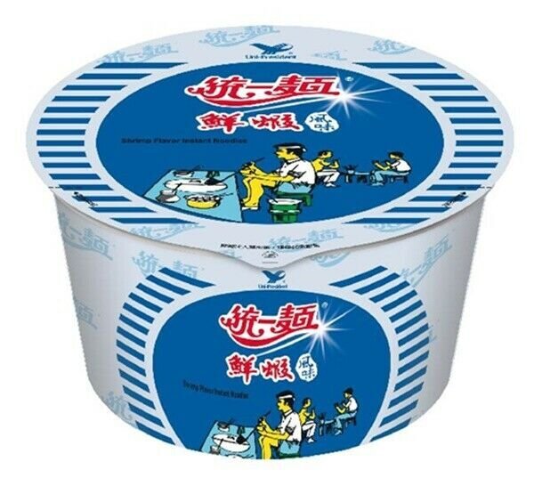 Uni-President TAIWAN Shrimp Flavor Instant Noodles 83g 統一鮮蝦風味麵