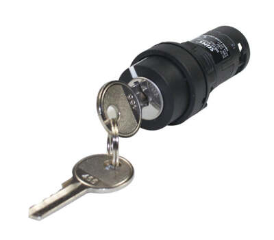 SUNS MB22-SK2M-P1 22mm Monolithic Key Switch Maintained 2-Position 1NO/1NC XB7N