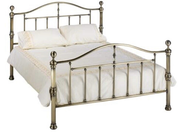 Antique Brass double bed frame | in Ruddington ...