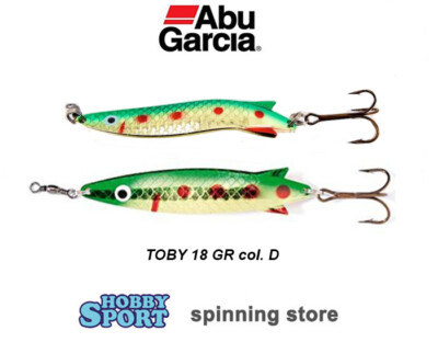 TOBY ABU GARCIA 18 GR COLORE D GREEN GOLD  ARTIFICIALE ONDULANTE  9 CM SPOON