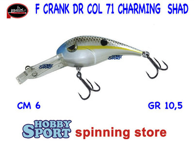 MOLIX F CRANK DR  COLORE 71 CHARMING SHAD  10,5 GR SPINNING BLACK BASS