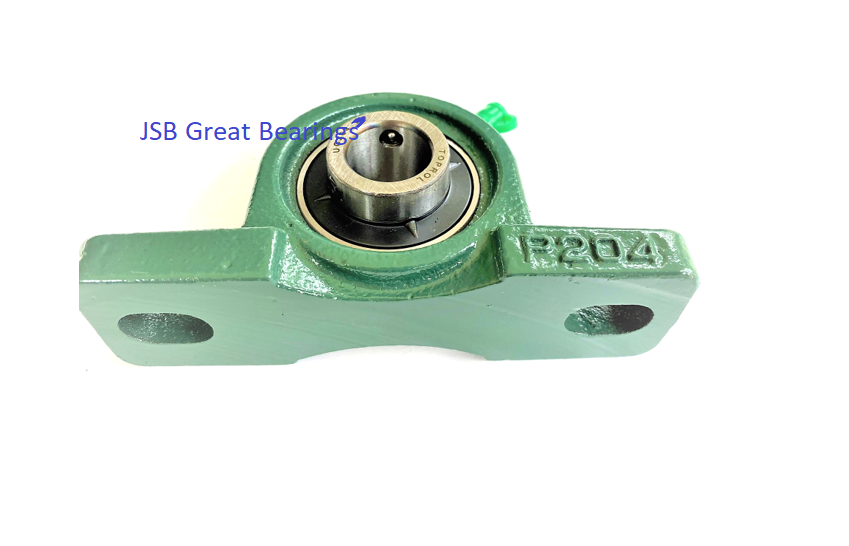(Qty.2) UCP205-14 Solid Based Pillow Block Bearing Double Seals 7/8” ID 2-Bolt