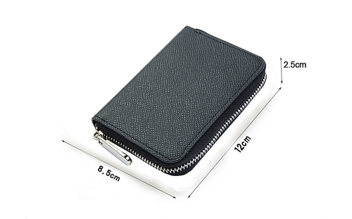 Women Wallet Holder Blocking Zipper Pocket RFID Protected Wrist purse