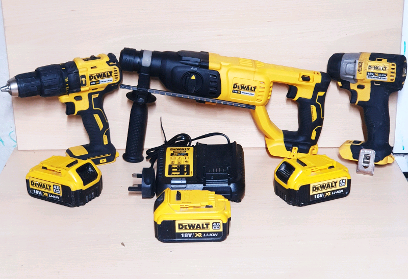 Dewalt 18v BRUSHLESS set! SDS drill! Impact driver! Combi drill Cheap