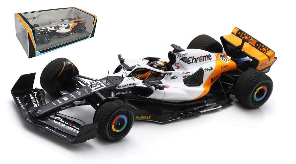 Spark McLaren 2021 Monaco GP LEDケース付き Mclaren F1 MCL35M Lando Norris Monaco 2021 Podium Gulf