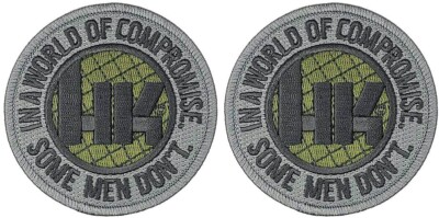 Heckler & Koch HK Embroidered Firearm Patch | 2PC Hook Backing  3''x3''