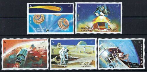 Sharjah - 1972 5v. MNH Apollo 16 Astronauts Space