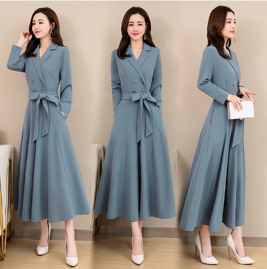 Long coat dress womens cheap