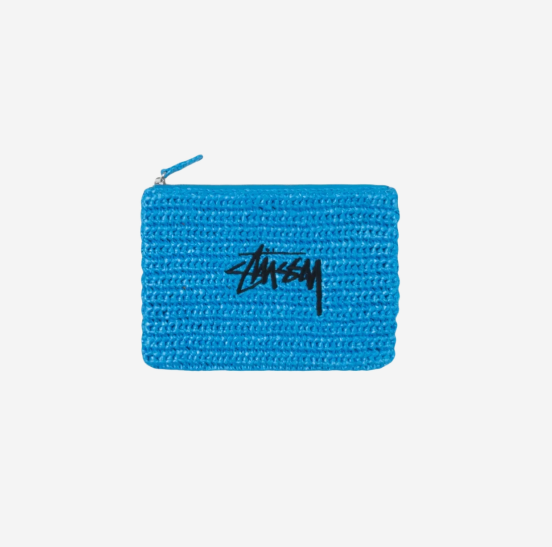 バッグ Stussy Woven Zip Pouch Blue Stussy Woven Zip Pouch Blue Men's - SS25 - US