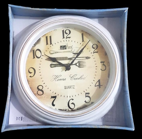 Orologio Da Parete Quarzo Muro Tondo Quadrante Vintage Casa Arredamento dfh