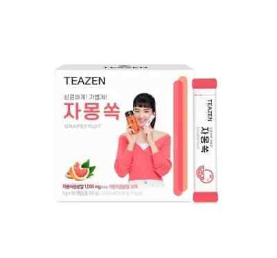 Teazen Grapefruit Sok Powder Tea 5g X 30ea 티젠 자몽쏙 분말차 Korea Beverage