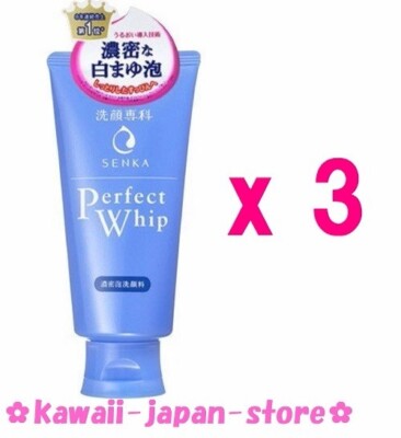 [x 3] SHISEIDO SENKA Perfect Whip Face Wash Facial Foam 120g x 3 lot from Japan