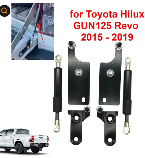 Pair Rear Trunk Slow Down Strut Damper Fit For Toyota Hilux REVO M70 M80 2015-ON