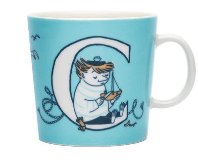 Moomin ABC Mug 40cl - Letter  C-   Arabia Finland Porcelain Mug by Tove Jansson