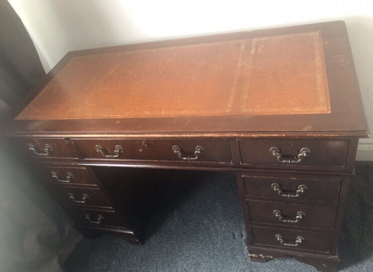 Vintage captains desk with key in Newcastle, Tyne and Wear Gumtree