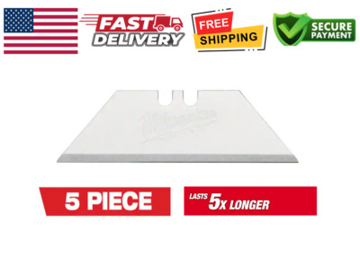 General Purpose Utility Blades, Micro Carbide Deposited Metal Blades (5-Pack)