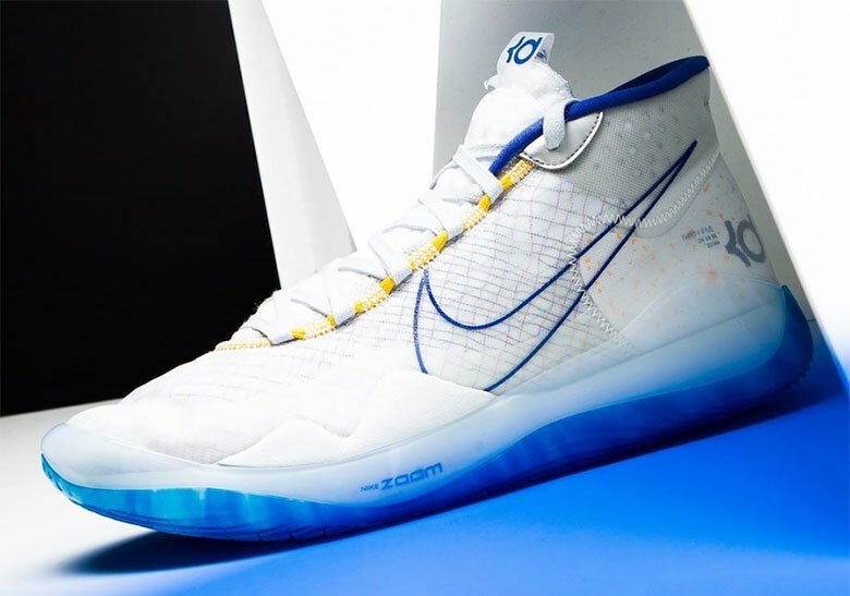 NIKE ZOOM KD12 XII DURANT Warriors Home White Game Royal