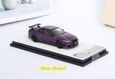 PGM 1:64 Nissan GTR34 Z TUNE R34 Alloy Metal Diecast Car Model Hobby Gift Purple