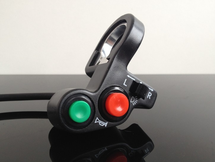 Kleine Schalterarmatur Blinker Hupe Licht Tiny Handlebar switch universal Ø22mm