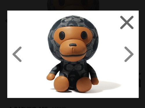AUTHENTIC A BATHING APE BAPE x COACH BABY MILO PLUSH Doll
