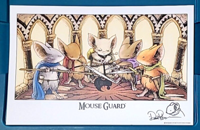 With SKETCH /SIGNED~MOUSE GUARD by David PETERSEN~2010~ LIMITED