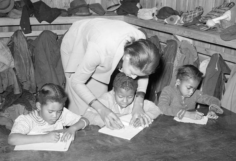 1938 First Instructions in Writing, Arkansas Old Photo 13" x 19" Reprint